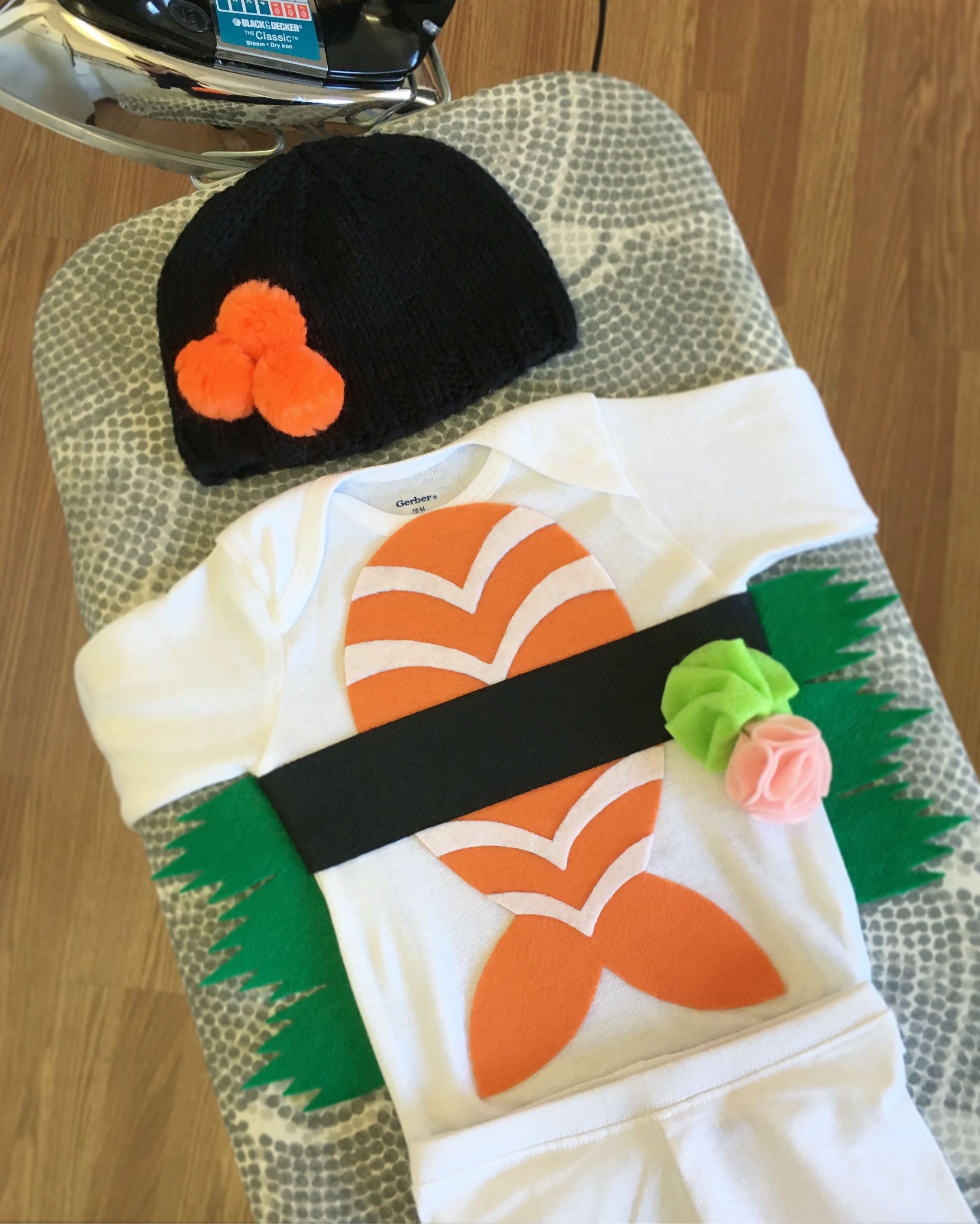 Sushi Costume DIY
 DIY baby sushi costume