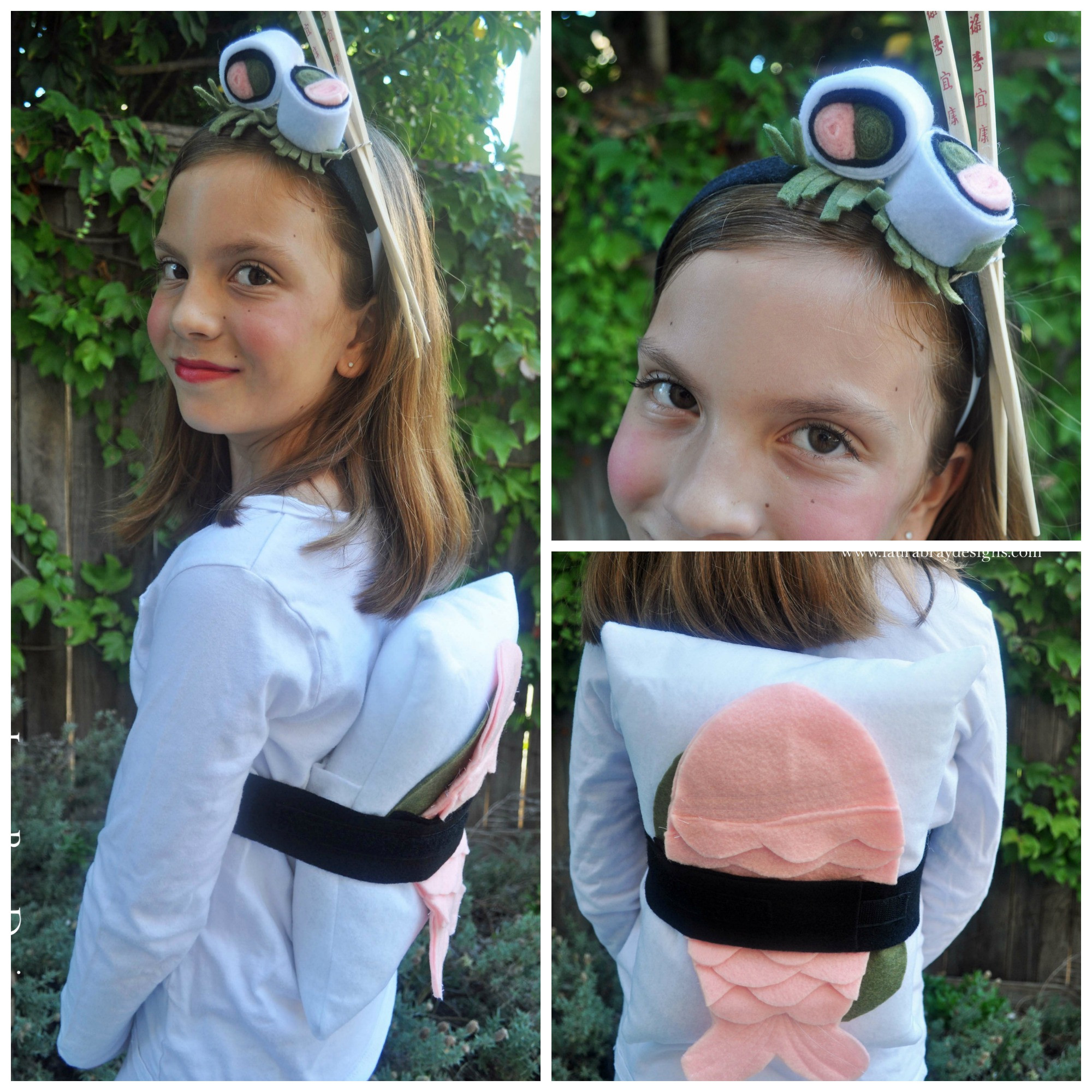 Sushi Costume DIY
 DIY Sushi Costume Laura K Bray Designs