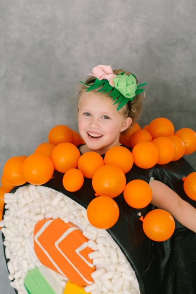 Sushi Costume DIY
 25 DIY Halloween Costumes For Little Girls