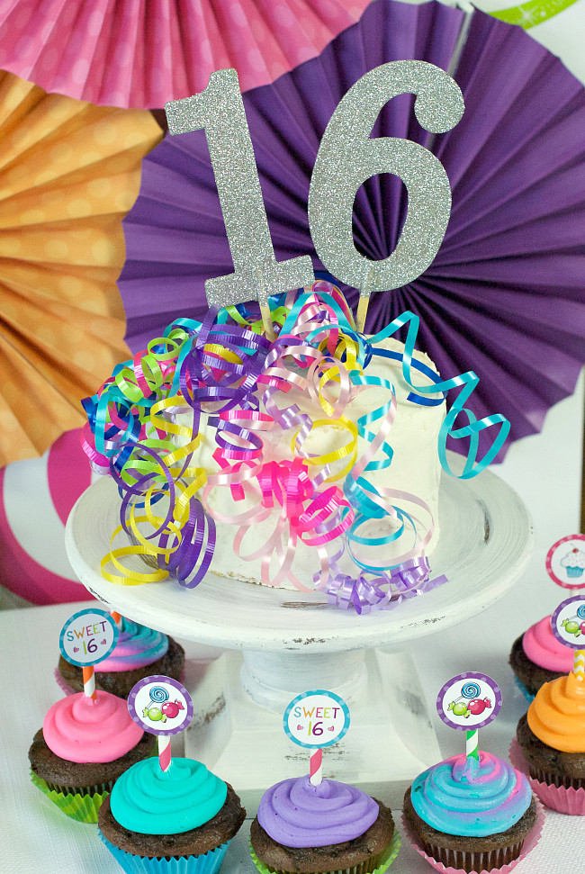 Sweet 16 Birthday Cake
 Sweet 16 Birthday Party Ideas Throw a Candy Themed Party