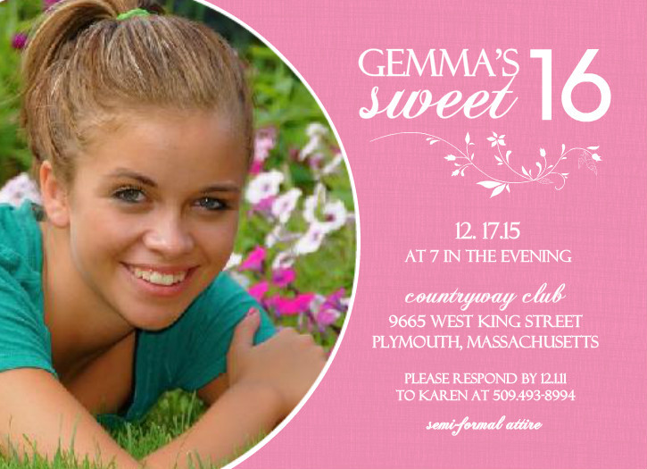 Sweet 16 Birthday Invitations Free Printable
 Sweet 16 Birthday Invitations Ideas – FREE Printable