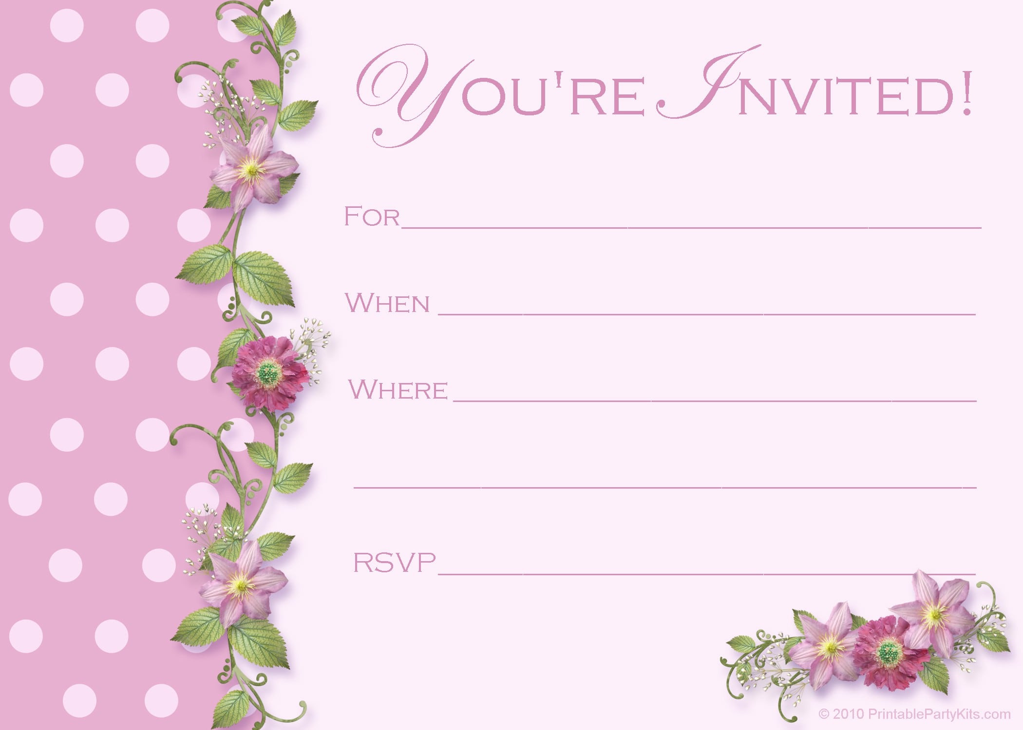 Sweet 16 Birthday Invitations Free Printable
 Free Printable 16th Birthday Party Invitation Templates