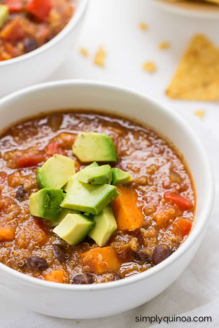 Sweet Potato Black Bean Quinoa Chili
 Sweet Potato Black Bean Quinoa Chili Recipe