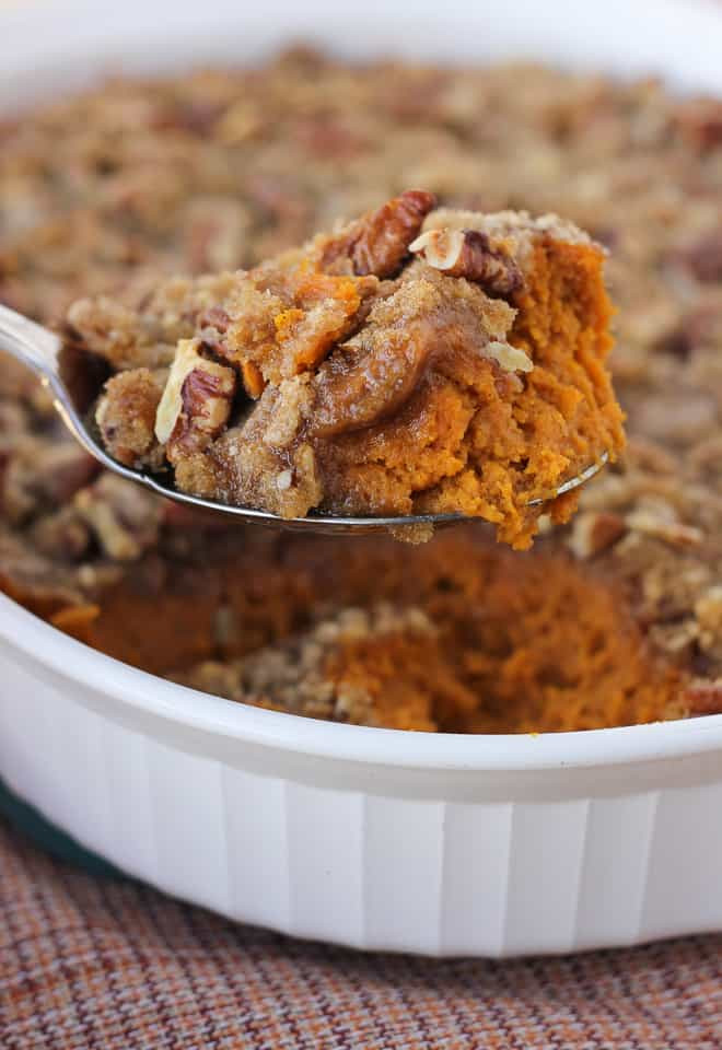 Sweet Potato Dishes
 Sweet Potato Casserole with Pecan Praline Topping Dairy