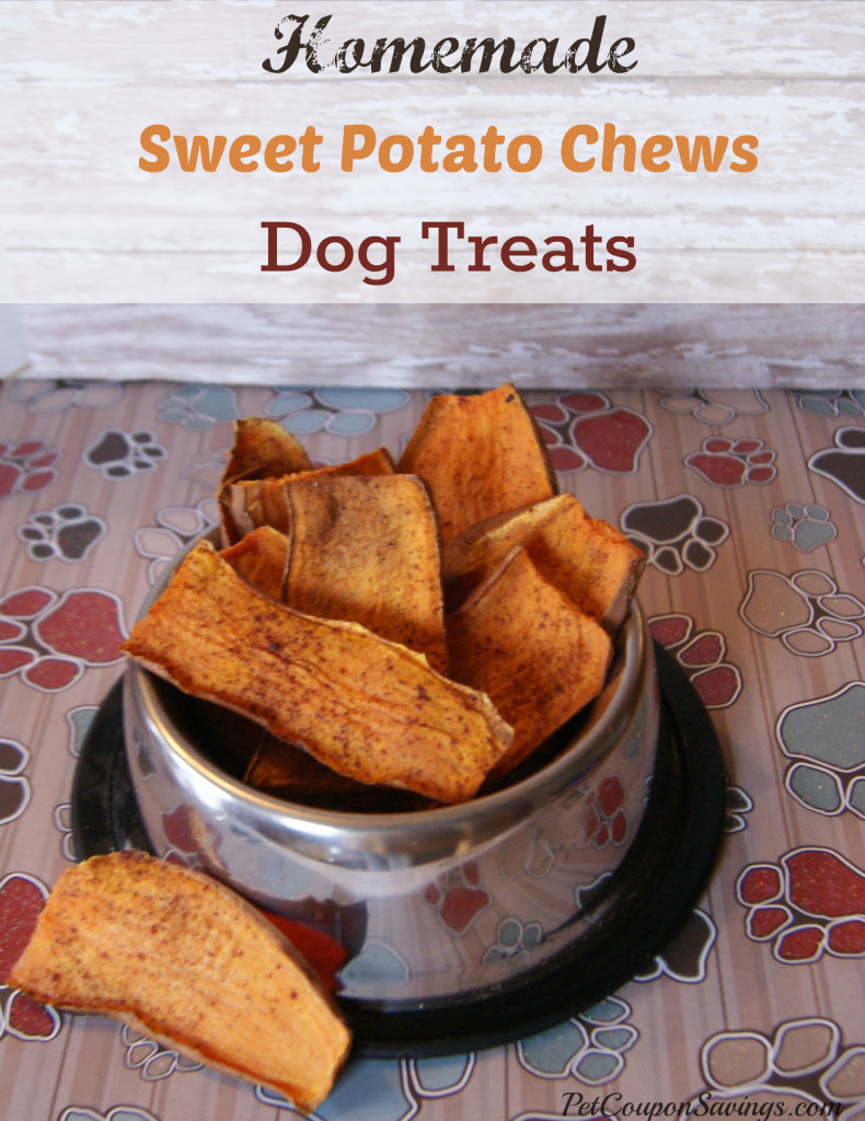 Sweet Potato Dog Treats
 Homemade Sweet Potato Chews Dog Treats Pet Coupon Savings