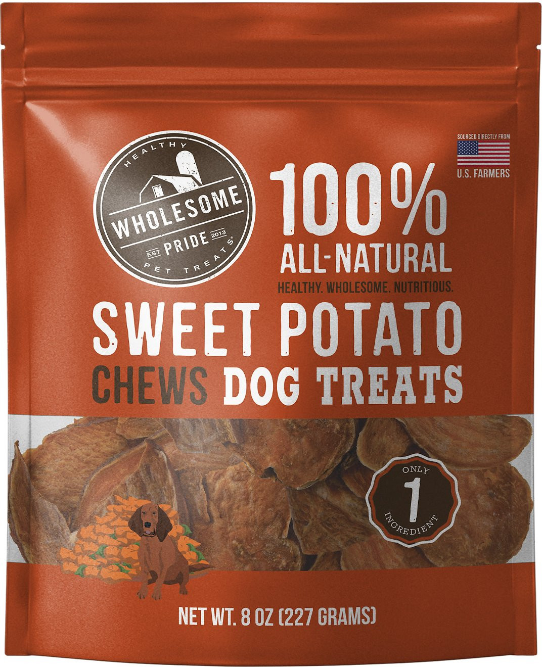 Sweet Potato Dog Treats
 Wholesome Pride Pet Treats Sweet Potato Chews Dog Treats