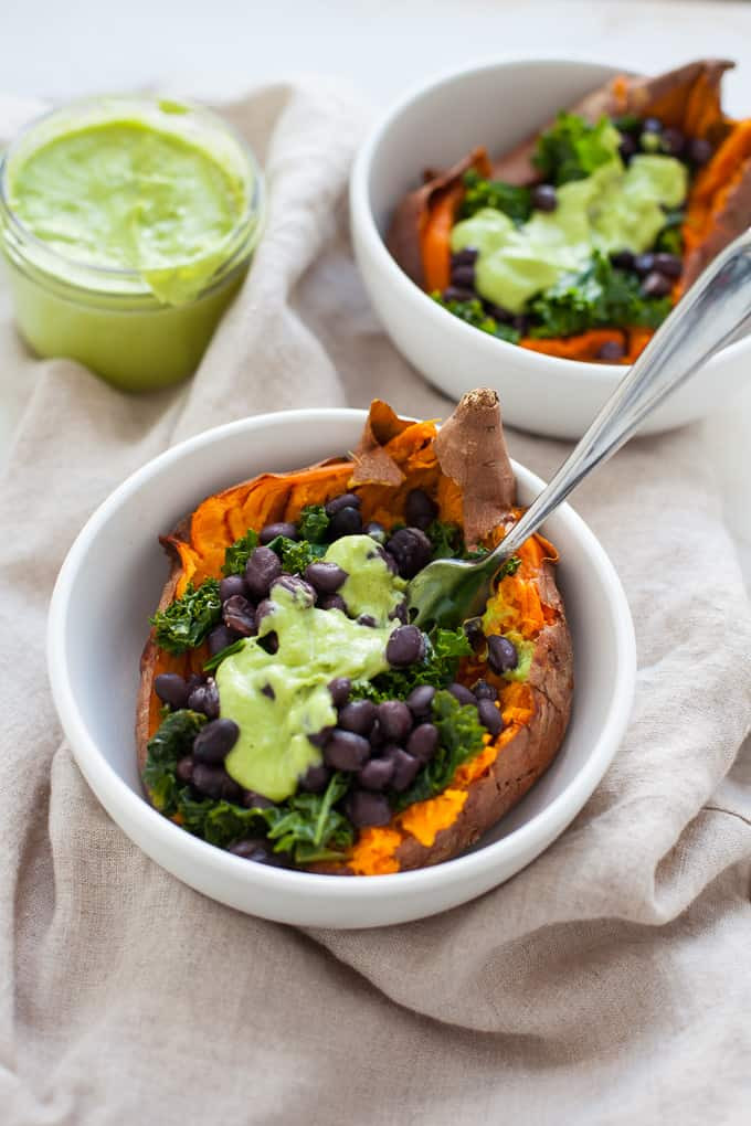 Sweet Potato Vegetarian Recipes
 Vegan Loaded Sweet Potato The Foo Dietitian