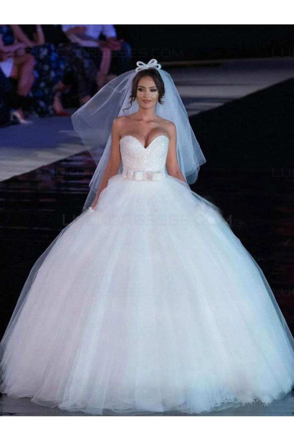 Sweetheart Wedding Gown
 Ball Gown Sweetheart Tulle Wedding Dresses Bridal Gowns