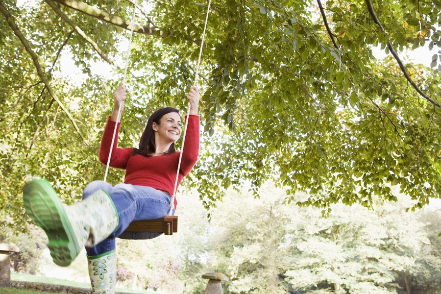 Swings For Trees In Backyard
 Hanging a Backyard Tree Swing Landscaping Network