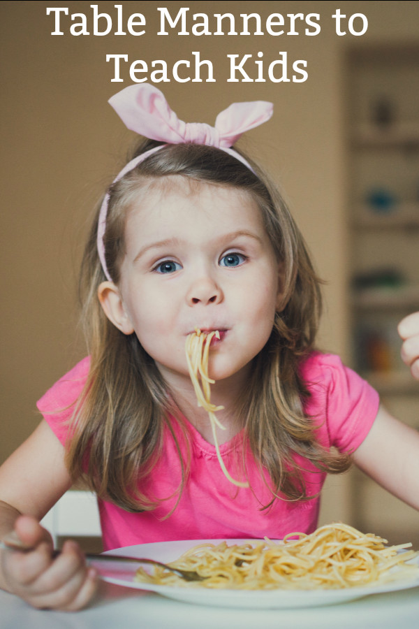 Table Manners For Kids
 Table Manners for Kids And a Meal Time Rules Printable