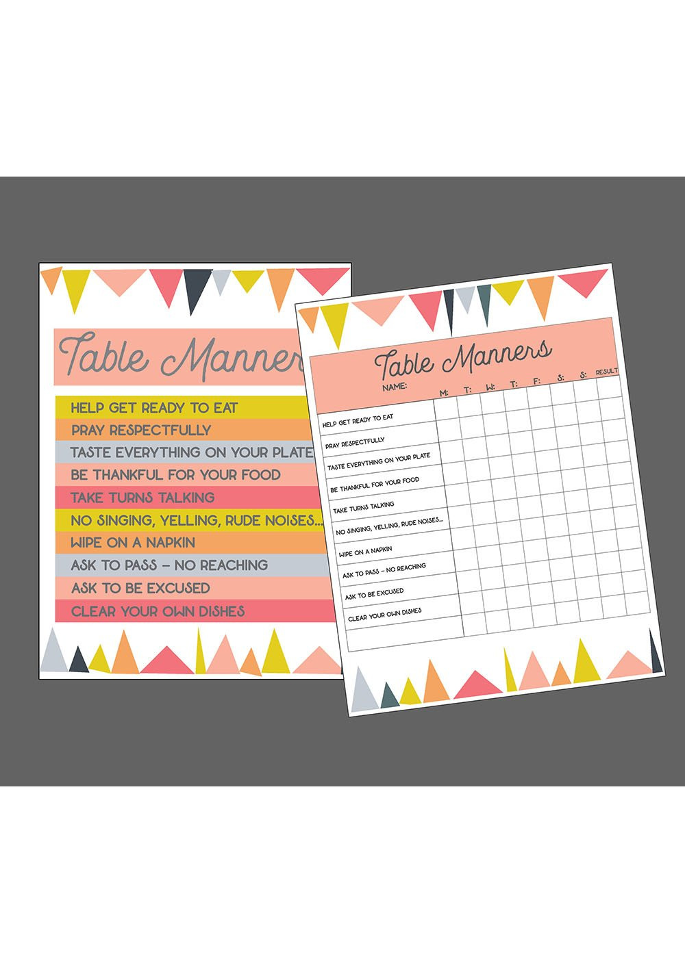 Table Manners For Kids
 Table Manners Printable – JellyTelly