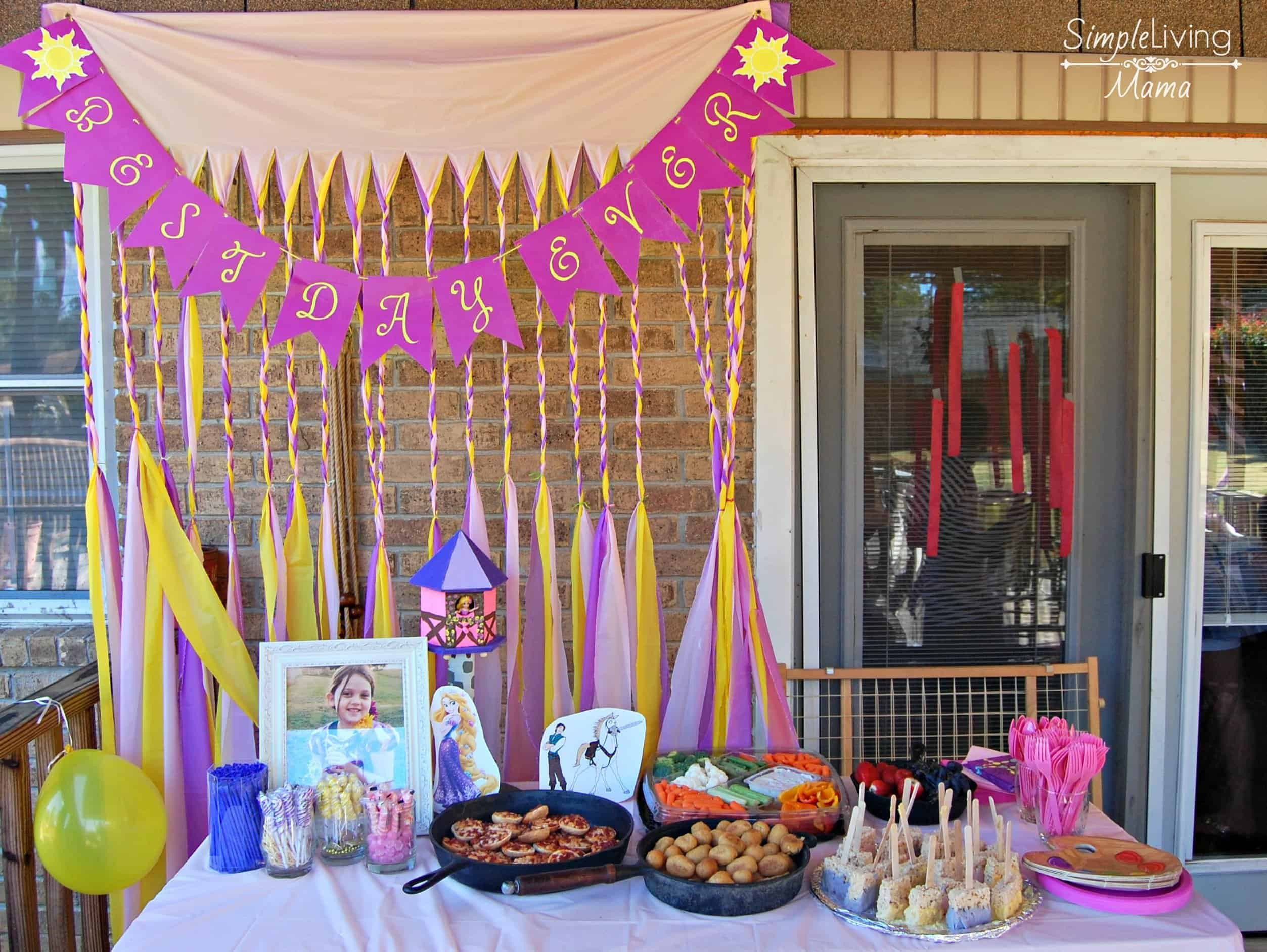Tangled Birthday Party Supplies
 DIY Rapunzel Tangled Birthday Party Simple Living Mama