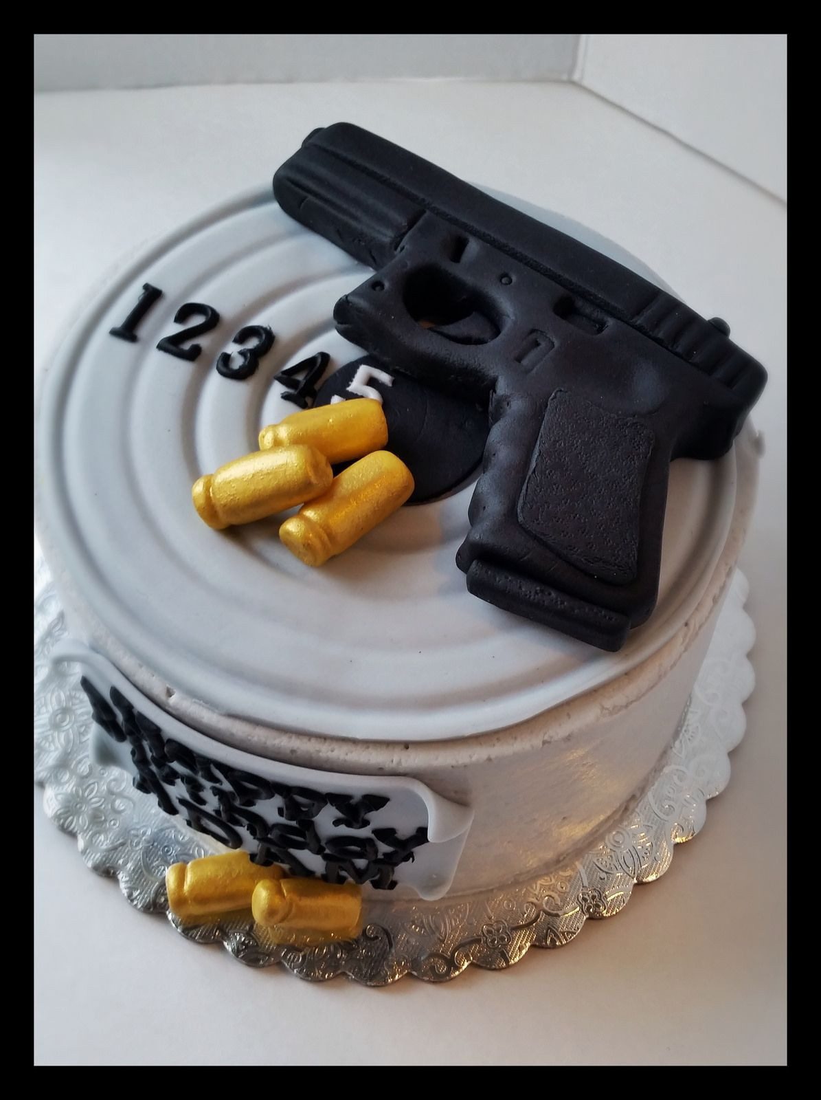 Target Bakery Birthday Cakes
 Glock Pistol Cake