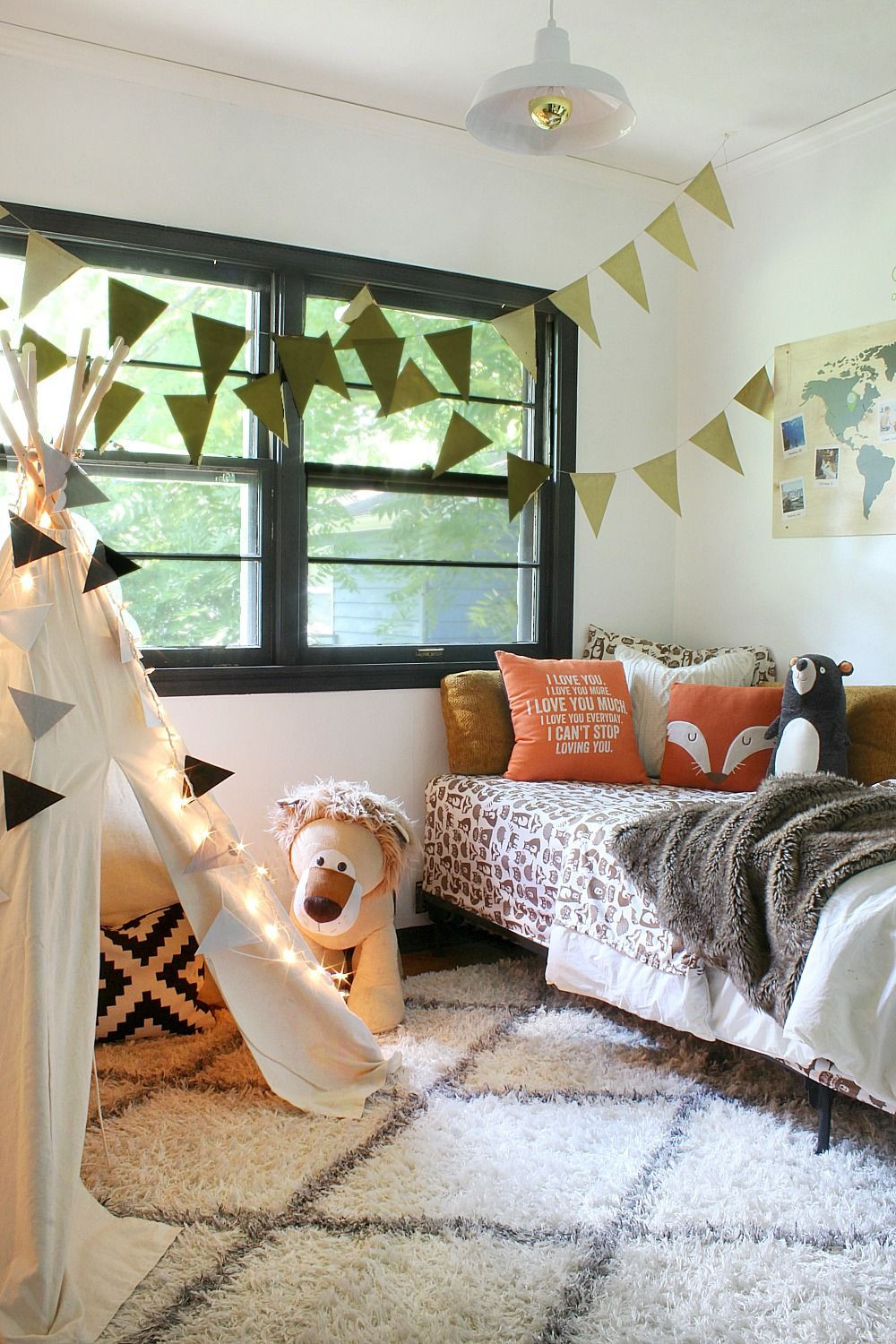 Target Kids Bedroom
 Teepee Kid Room with Tar Pillowfort