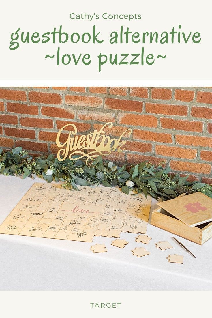 Target Wedding Guest Book
 The Love Wedding Guestbook Puzzle is a unique way to