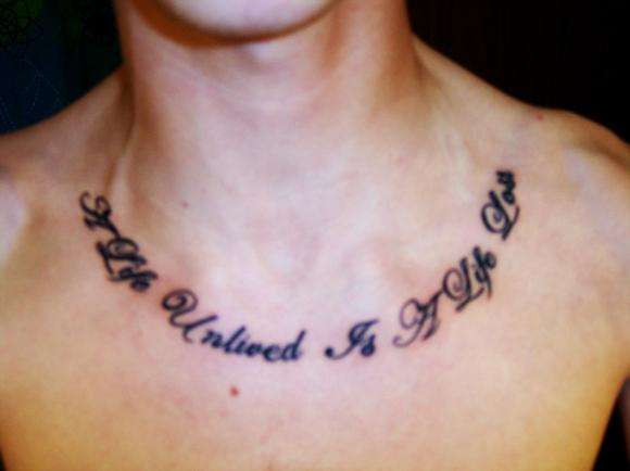 Tattoo Quotes About Life
 Funny Gallery Life quotes tattoos life quote