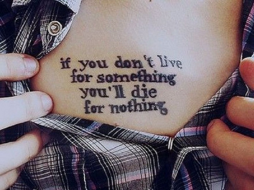 Tattoo Quotes About Life
 Meaningful Life Motivational Tattoo Quotes