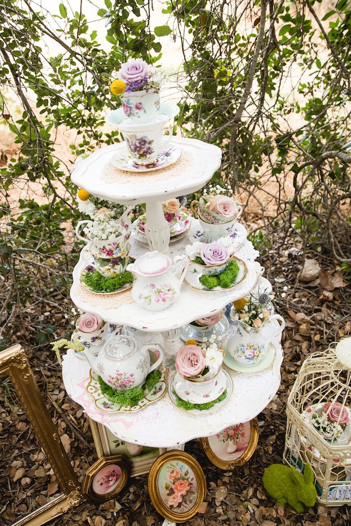 Tea Cup Party Ideas
 Kara s Party Ideas Vintage Tea Party