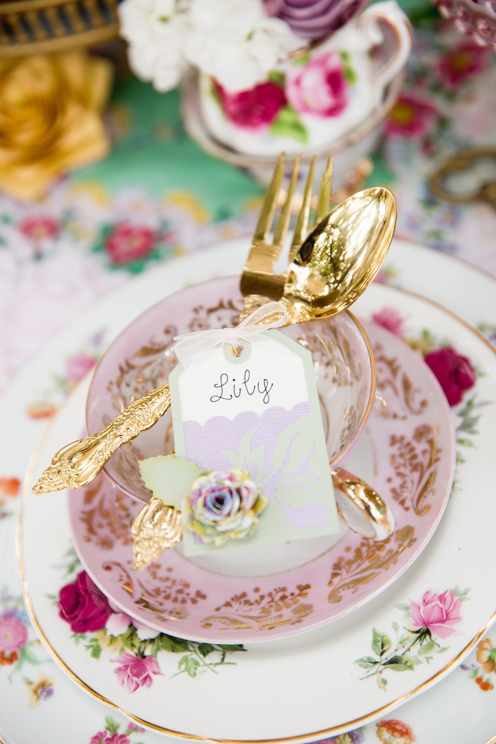 Tea Cup Party Ideas
 Kara s Party Ideas Vintage Tea Party