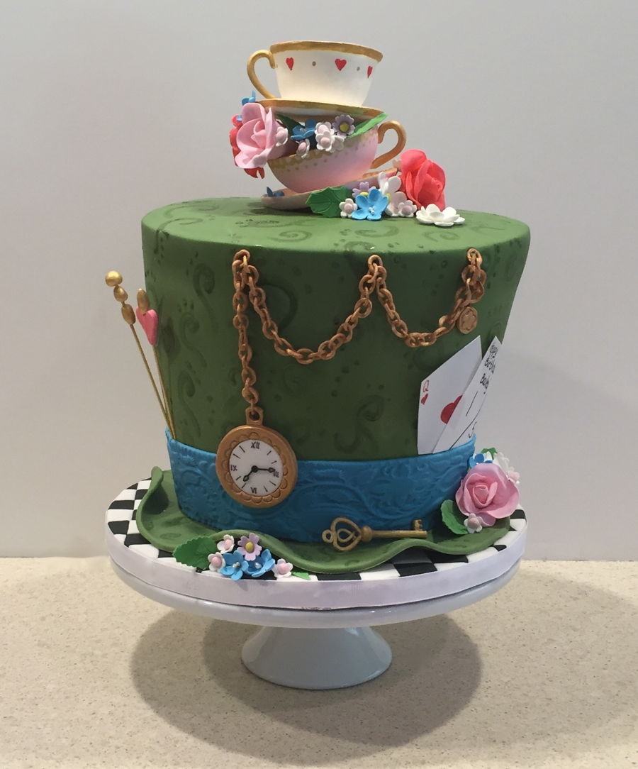 Tea Party Birthday Cake Ideas
 Mad Hatter Tea Party Birthday Cake CakeCentral