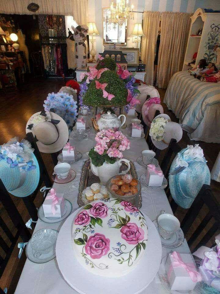 Tea Party Ideas For Adults
 This but with cuter hats
