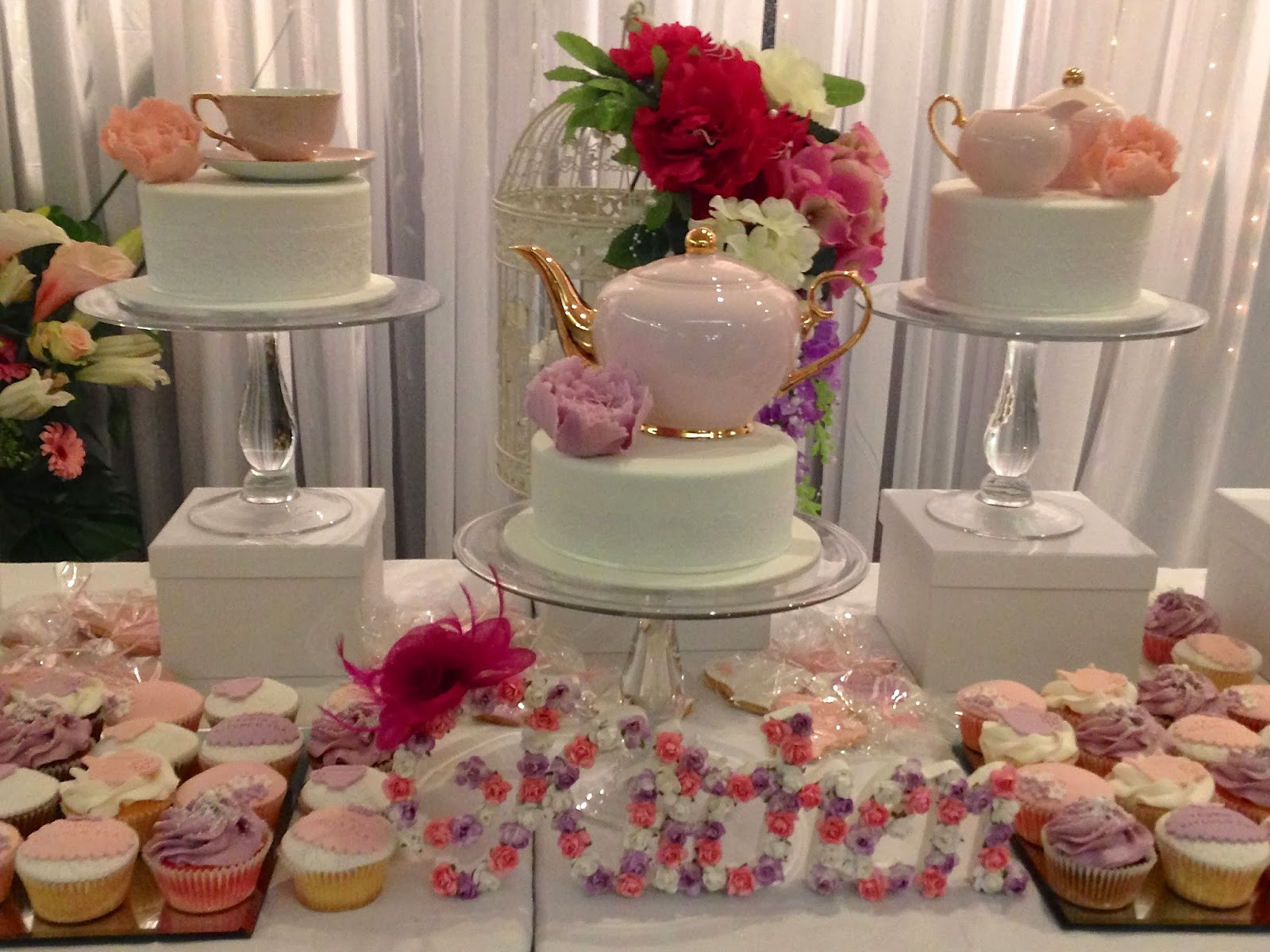 Tea Party Themes Ideas
 Party Ideas Pretty in pink floral kitchen tea ideas