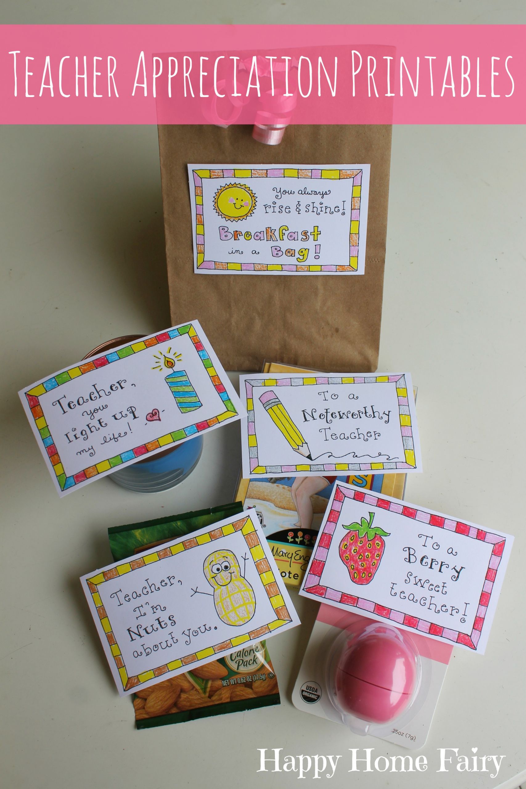 Teacher Gifts For Kids
 5 Simple Teacher Appreciation Gifts FREE Printables