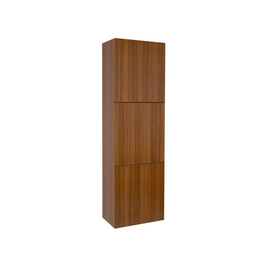 Teak Bathroom Storage
 Fresca Teak Bathroom Linen Side Cabinet With 3