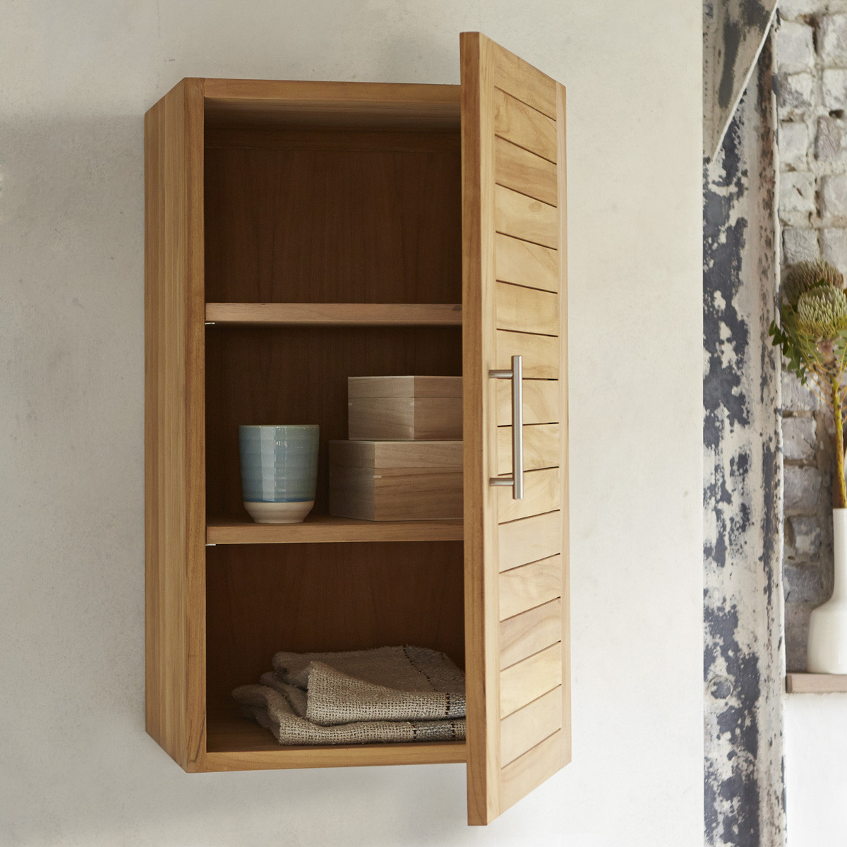 Teak Bathroom Storage
 Tikamoon Soho Teak Bathroom Storage Upper Unit 40