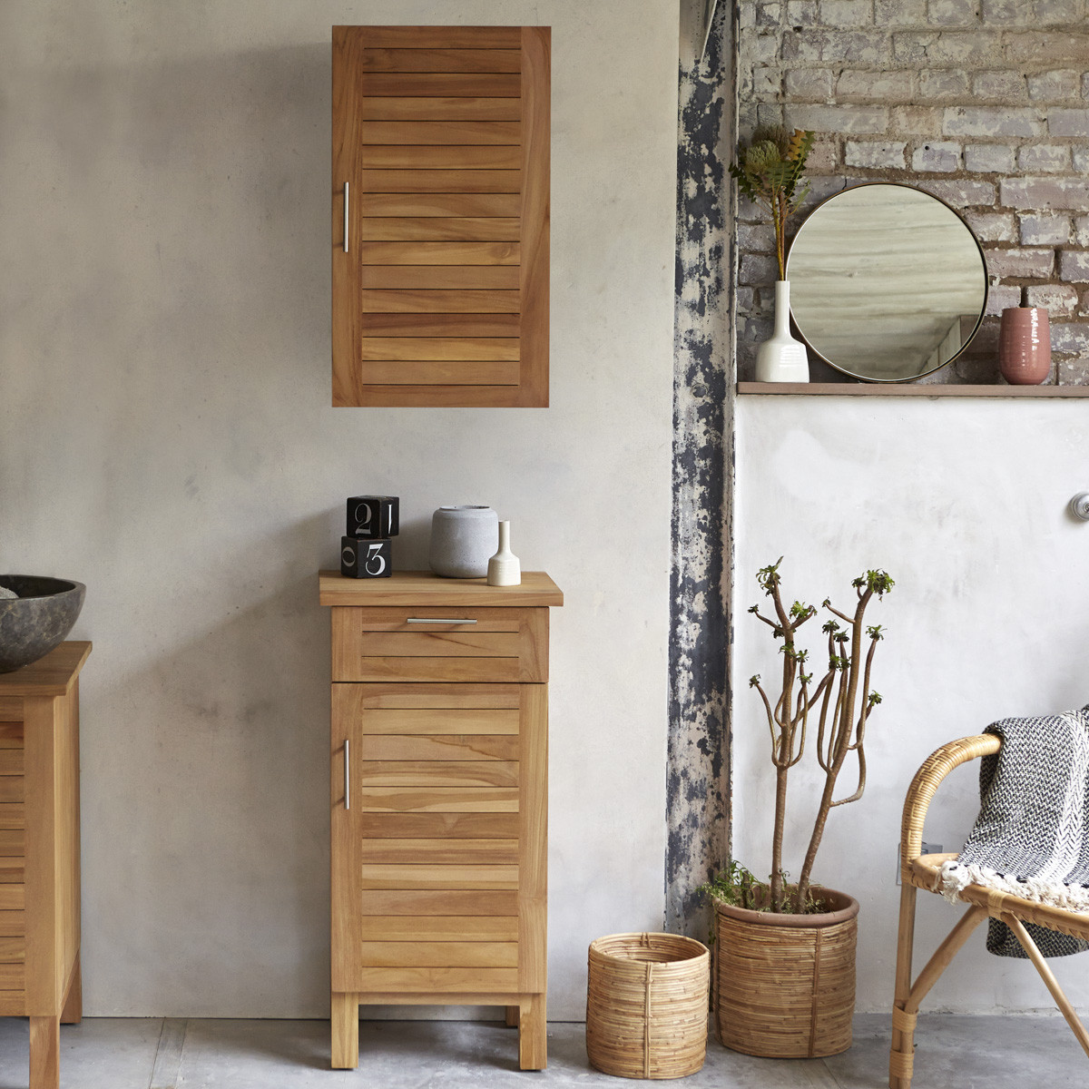 Teak Bathroom Storage
 Modular teak bathroom set Bathroom storage column range