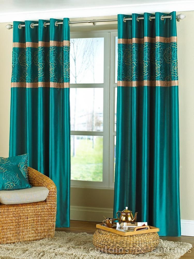 Teal Living Room Curtains
 13 Extraordinary Teal Bedroom Curtains Pic Ideas