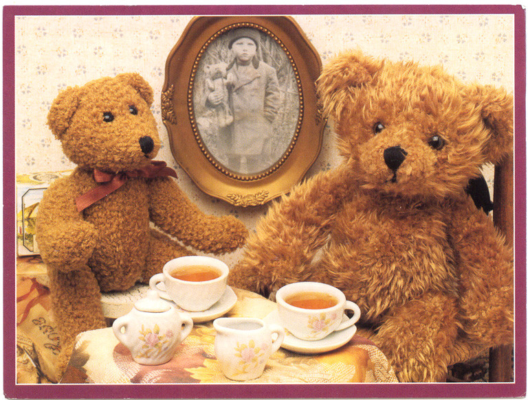 Teddy Bears Tea Party Ideas
 TEDDY BEAR TEA PARTY NOTE CARD