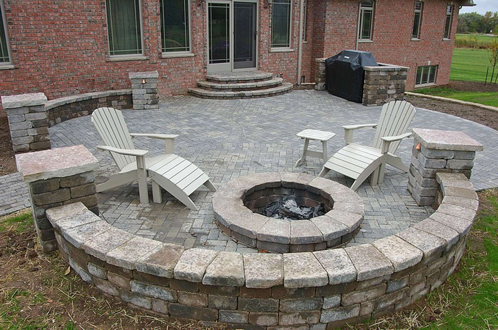 Terrace Landscape Fire Pit
 Fire Pit and Landscape Design in Appleton WI