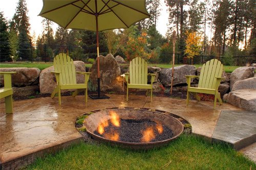 Terrace Landscape Fire Pit
 Unique Fire Pit Ideas Landscaping Network