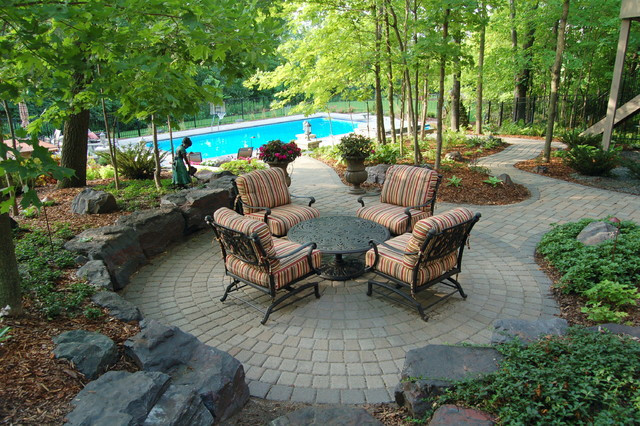 Terrace Landscape Pool
 Terraced pool project Traditional Patio Minneapolis