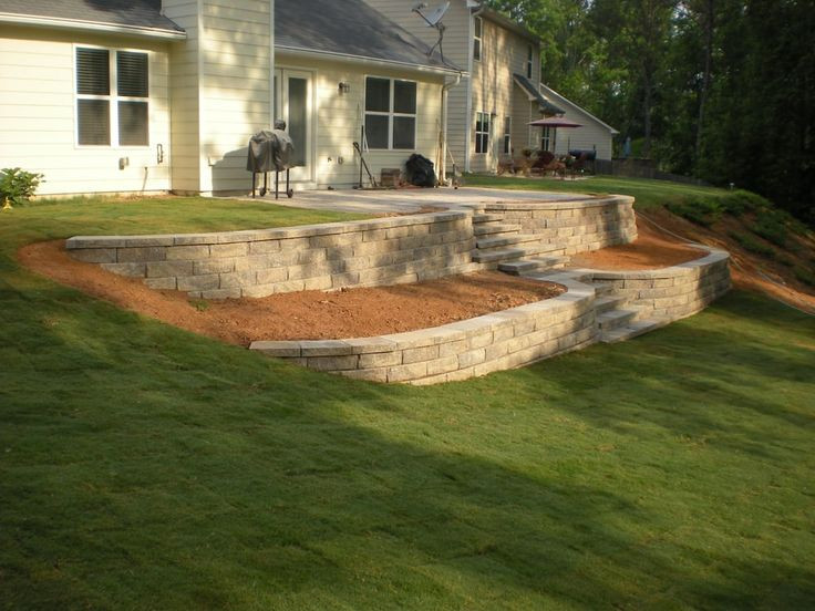 Terrace Landscape Retaining Wall
 of Stone Edge Landscapes L L C Dallas GA United