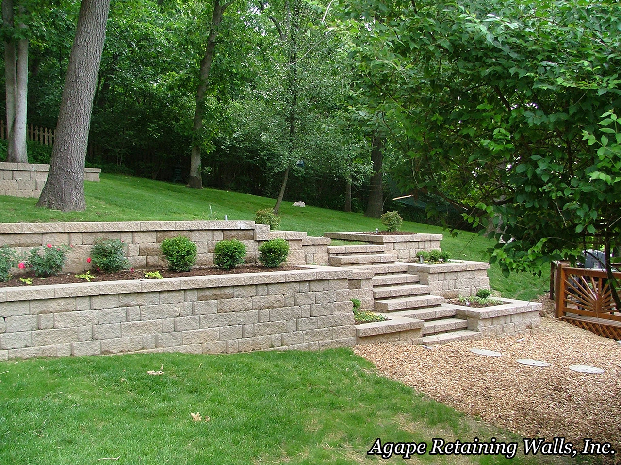 Terrace Landscape Retaining Wall
 Agape Retaining Walls Inc Terrace Album 3