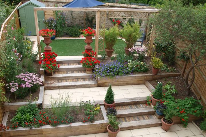 Terrace Landscape Simple
 17 Fantastic Terraced Flower Garden Ideas