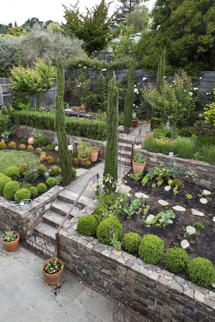 Terrace Landscape Sloped Yard
 881 best Landscaping a slope images on Pinterest