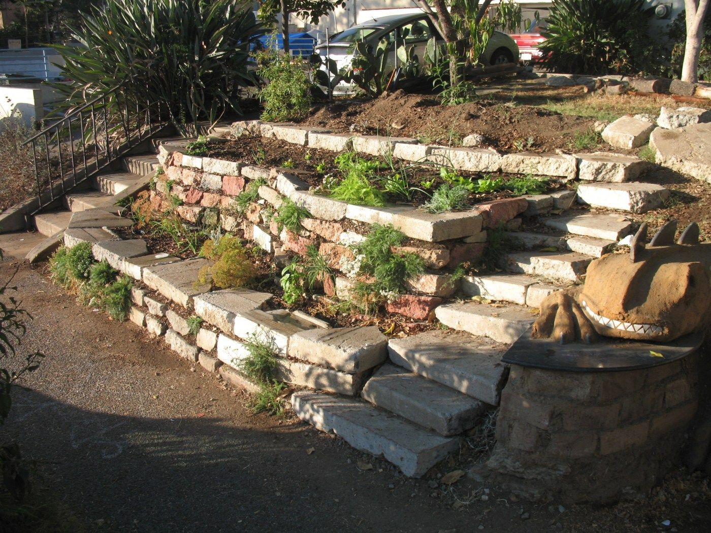 Terrace Landscape Sloped Yard
 Terraced garden