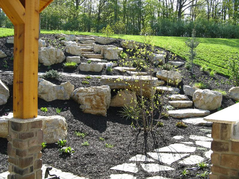 Terrace Landscape With Boulders
 Landscaping Boulders Boulder Landscape Design