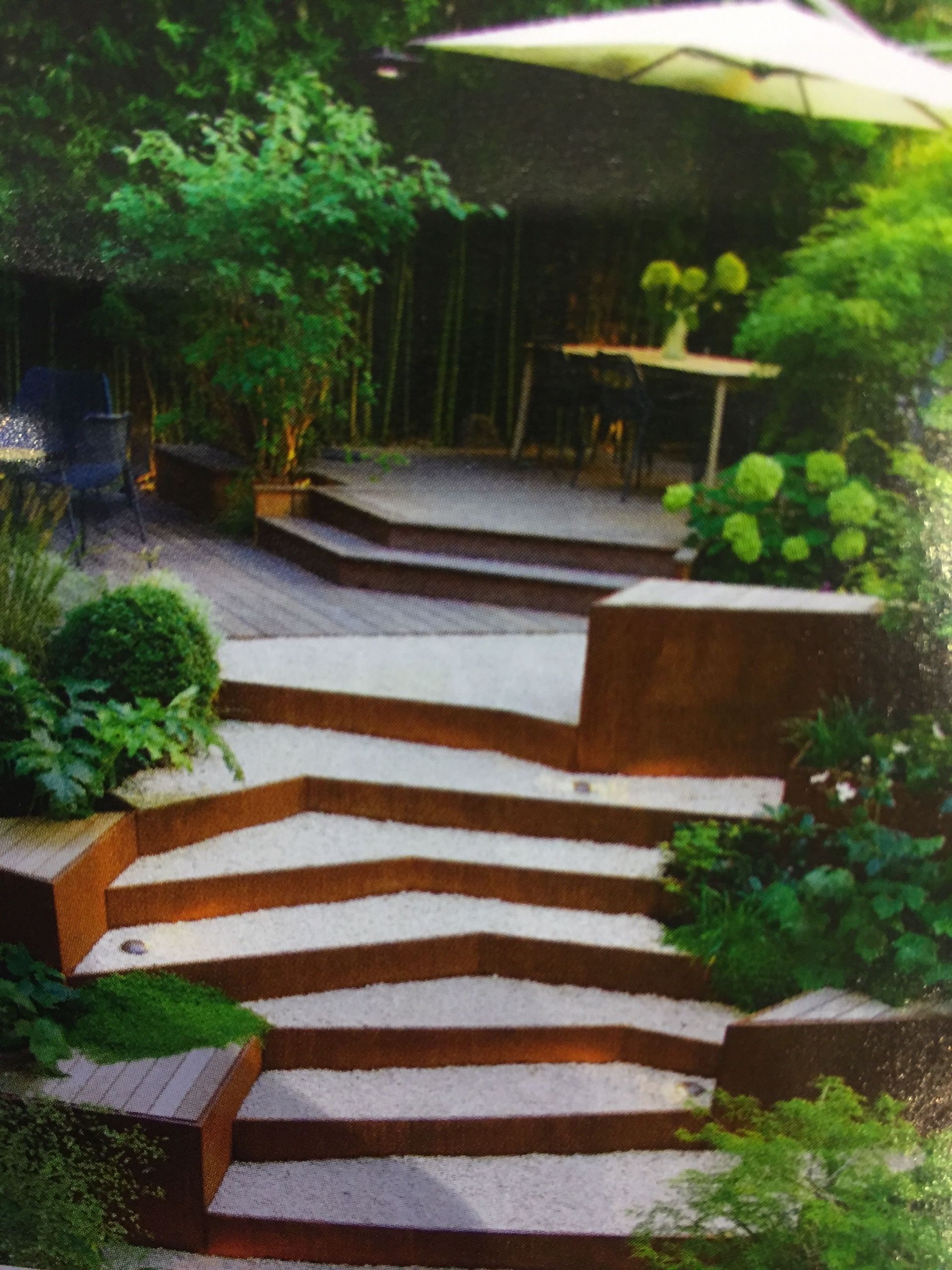 Terrace Landscape With Stairs
 Landscape St Louis