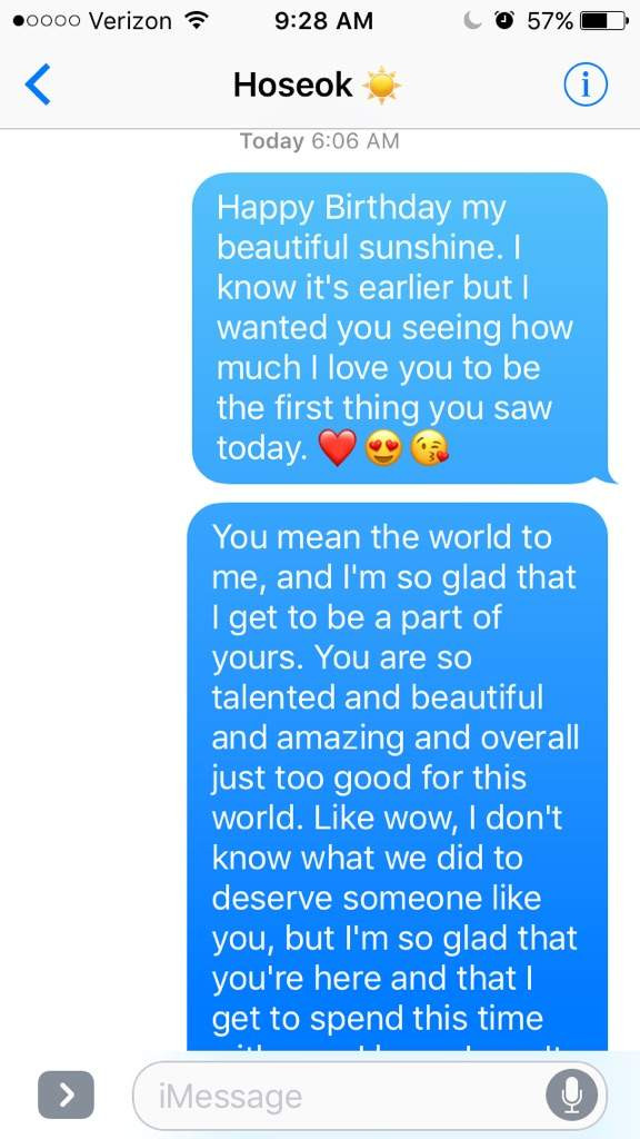 Text Birthday Wishes
 ️Happy Birthday Hoseok ️ Fake Texts