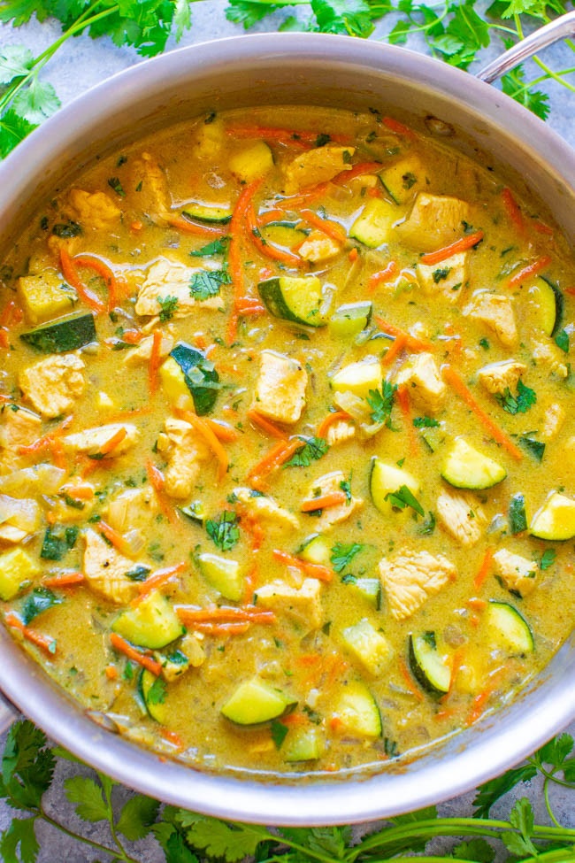 Thai Coconut Curry Chicken Recipes
 Green Thai Chicken Coconut Curry Averie Cooks