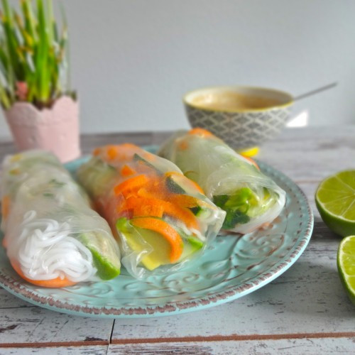 Thai Fresh Spring Rolls Recipes
 Thai Spring Rolls With Peanut Dipping Sauce Get Healthy U