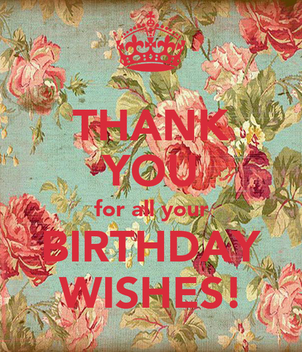 Thank You All For Your Birthday Wishes
 THANK YOU for all your BIRTHDAY WISHES Poster