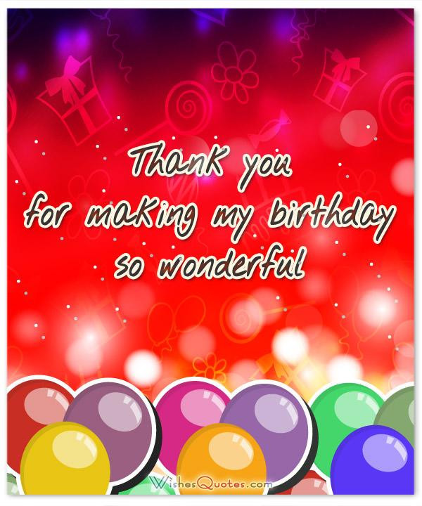 Thank You Birthday Quotes
 Thank You Messages for ing to my Birthday Party