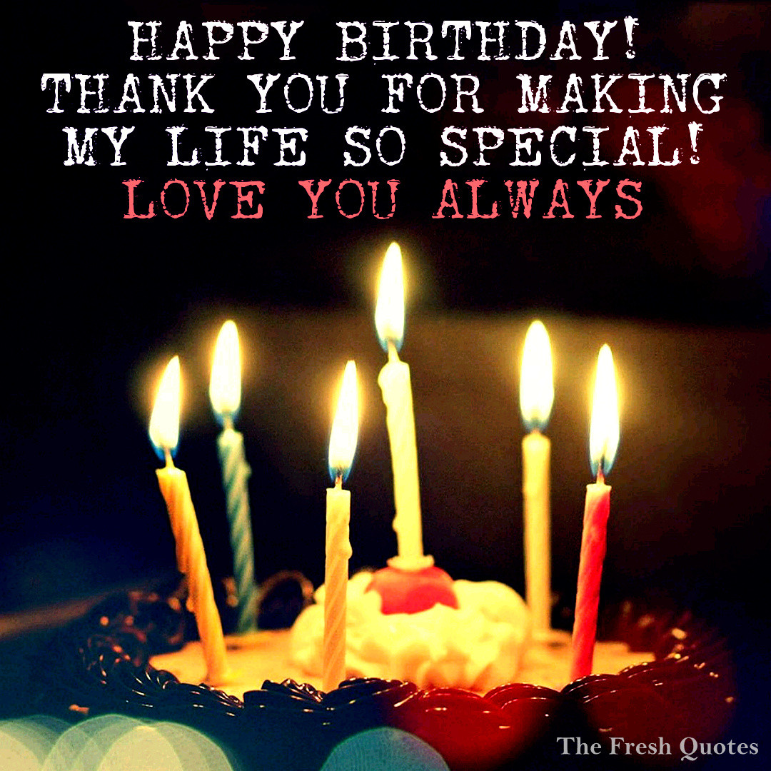 Thank You Birthday Quotes
 Happy Birthday Thank You Quotes QuotesGram