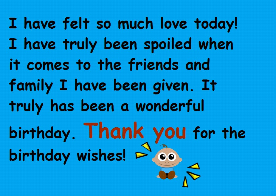 Thank You Birthday Quotes
 Thanks for the Birthday Wishes Notes and Quotes