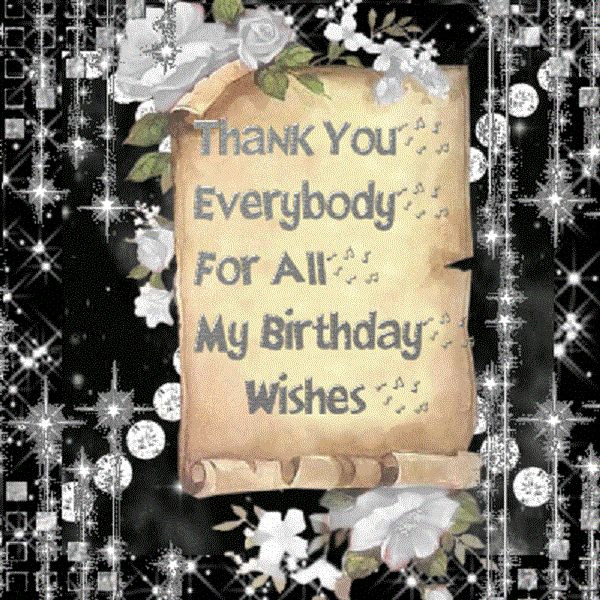 Thank You Everyone For The Wonderful Birthday Wishes
 Birthday Thank You Message